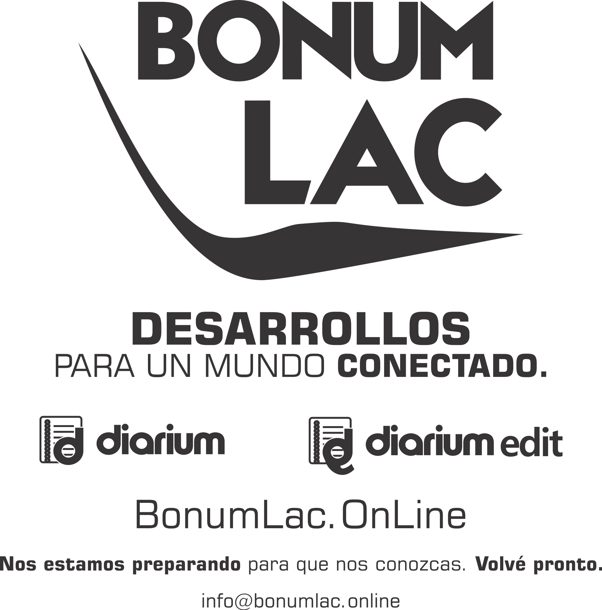 BonumLac.OnLine - Nos estamos preparando para recibirte. Volvé pronto.